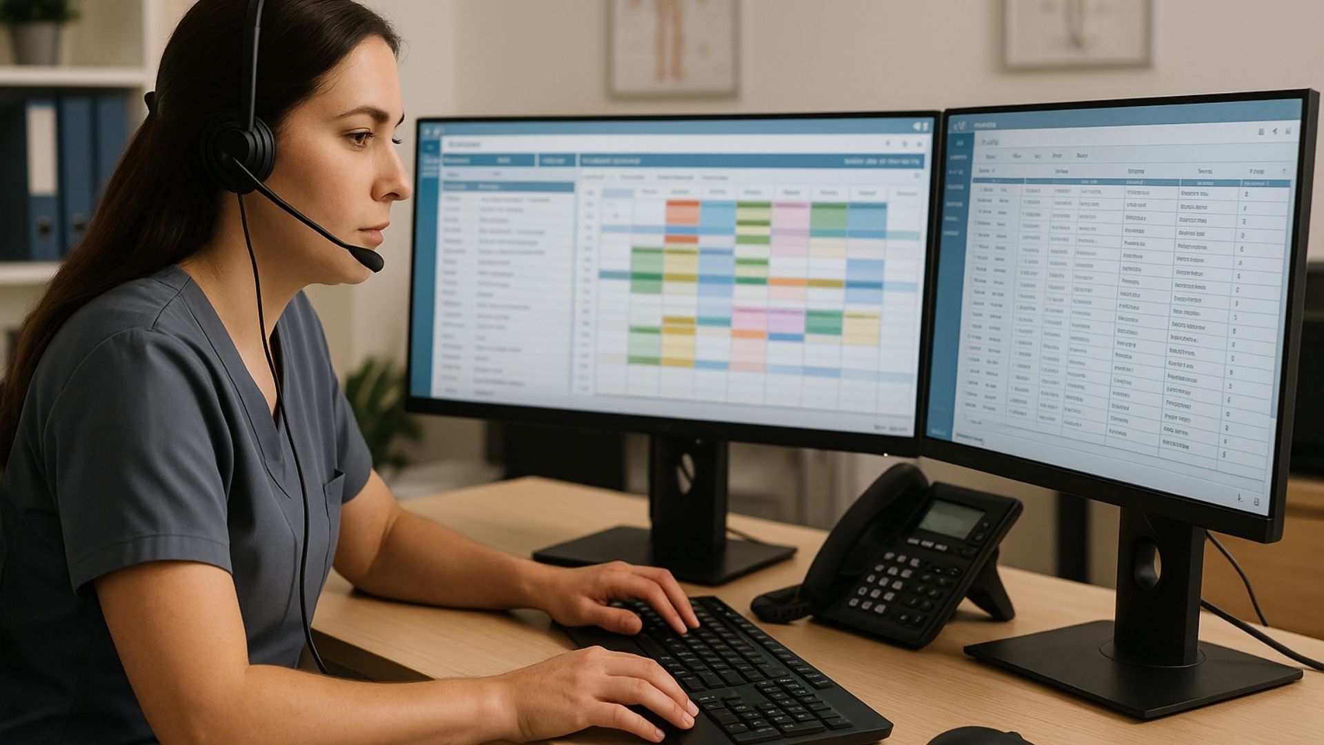 Healthcare coordinator using computer systems to manage patient transfers